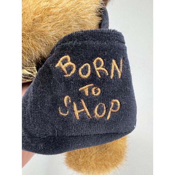Boyd’s Bears IVANA SPENDALOT In Hat & Born To Shop Black Velvet Purse 8” Jointed - Picture 12 of 12